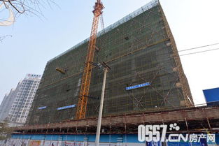 河畔壹号二期主体工程建设加速推进，已施工至地面10层